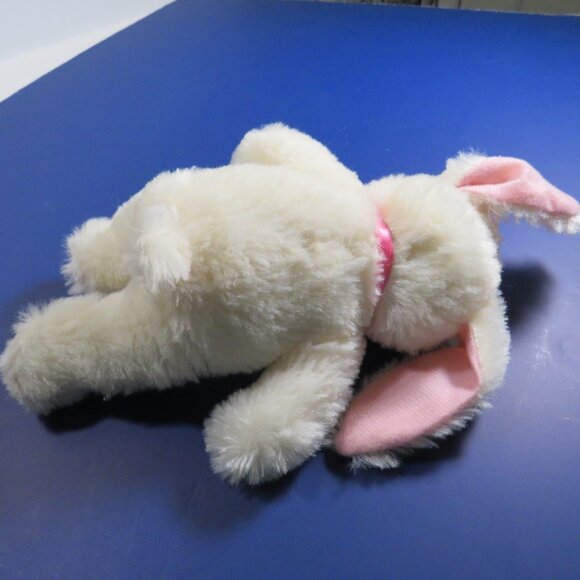 Floppy Ear Bunny Plush Rabbit White & Pink(very squishable, great small - Picture 5 of 6